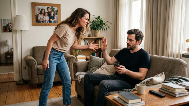 „Nimm sofort die Hand vom Handy! Das ist mein Geld, hast du das verstanden?!“ schrie Anna, als Leon im Begriff war, eine beträchtliche Summe an seine Mutter zu überweisen